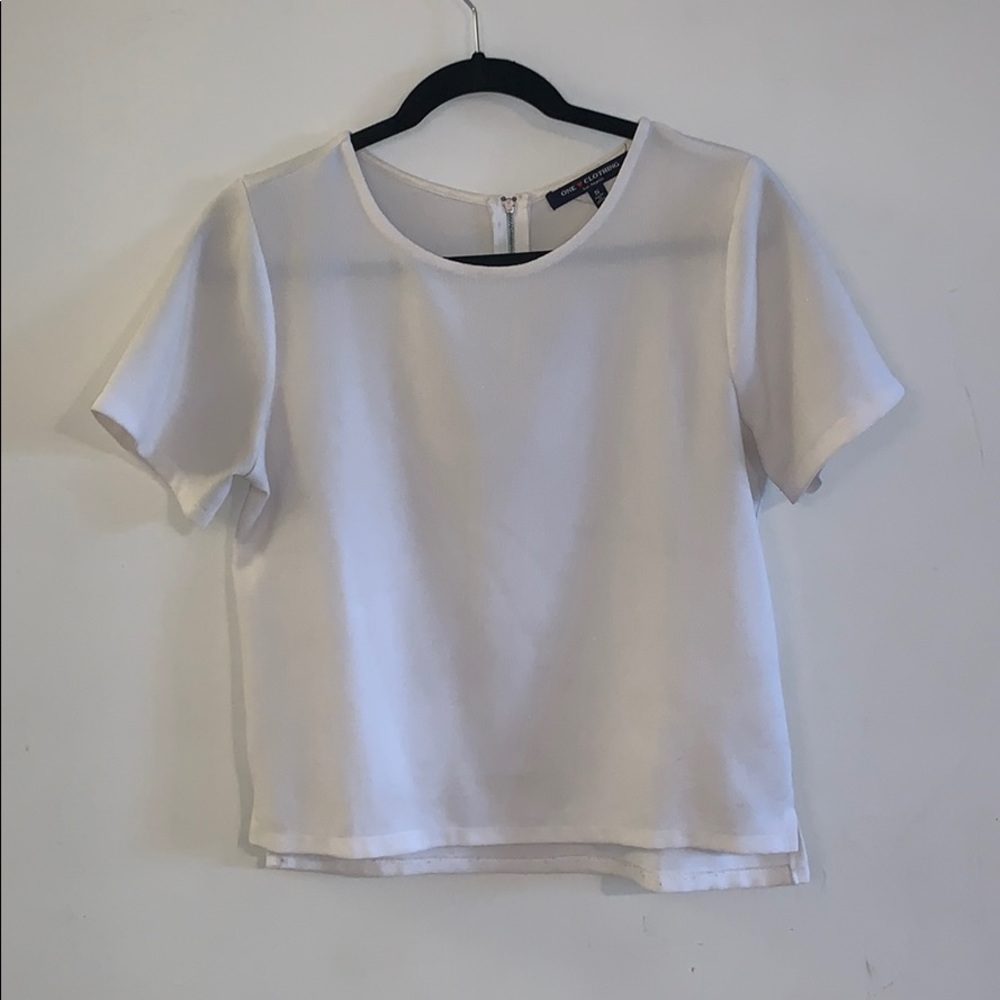 Off white creamy coloured dress shirt blouse